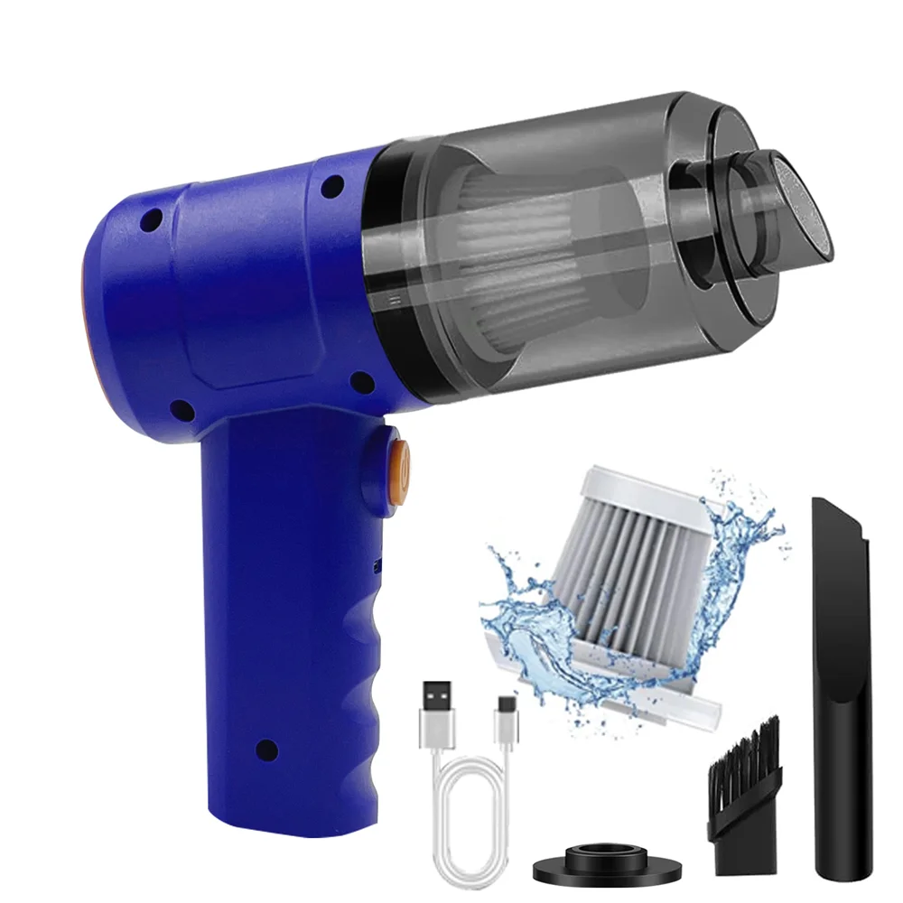 15000PA Compressed Air Dust Collector Handheld vacuum cordless High power, car vacuum cleaner Hairdryer Mini portable