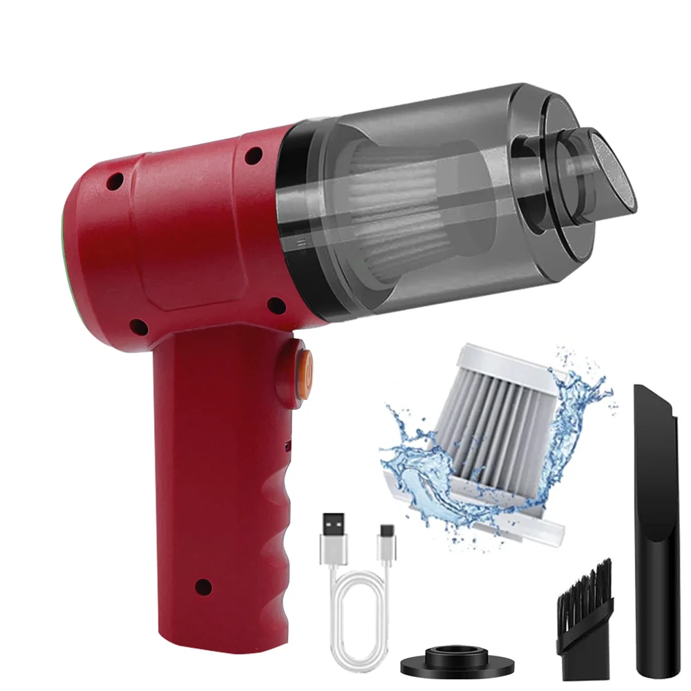 15000PA Compressed Air Dust Collector Handheld vacuum cordless High power, car vacuum cleaner Hairdryer Mini portable